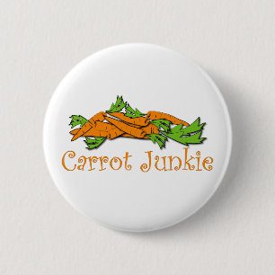 Karotten-Junkie Button