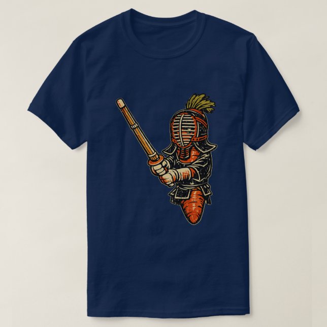 Karotten Kendo — Lustige Gemüse-Marksmanship  T-Shirt (Design vorne)