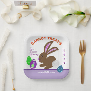 Karotten-Leckereien für Osterhasen Pappteller