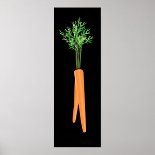 Karotten-mutiges u. modernes Küchen-Plakat Poster