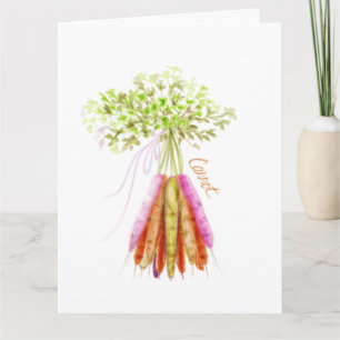 Karotten ohne Markt - innen leer oder personalisie Karte