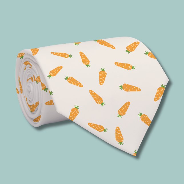 Karotten Pflanzenmuster Krawatte (Carrot pattern tie )