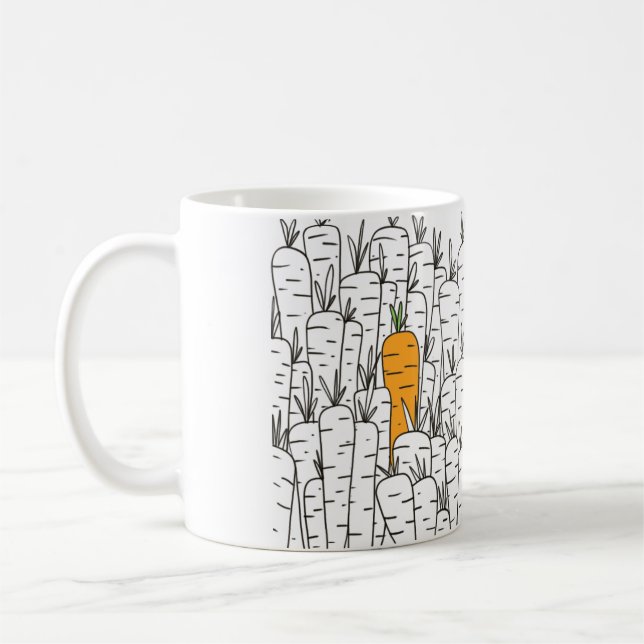 Karotten-Tasse Kaffeetasse (Links)