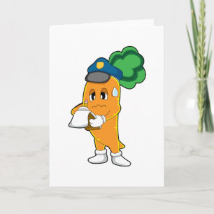 Karotten Verkehrsüberwacher Parkzettel Karte