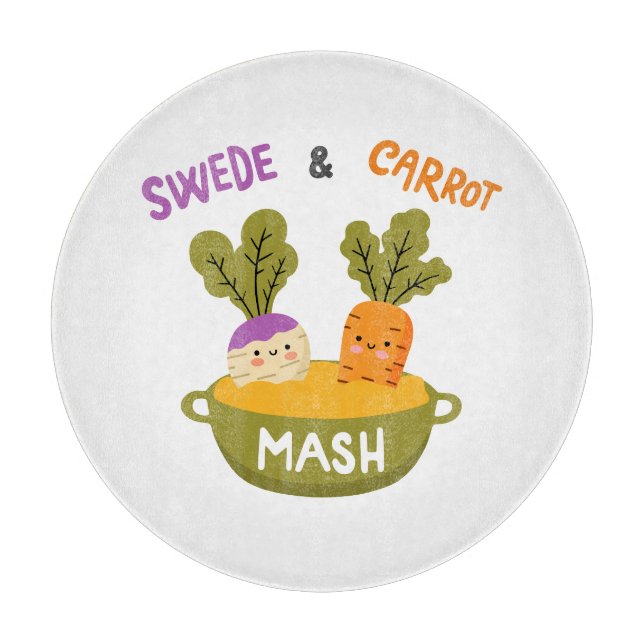 Karottenmaische Schneidebrett (Vorderseite)