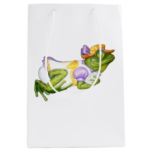 Karousel Animal Frosch Foto Geschenktasche Mittlere Geschenktüte