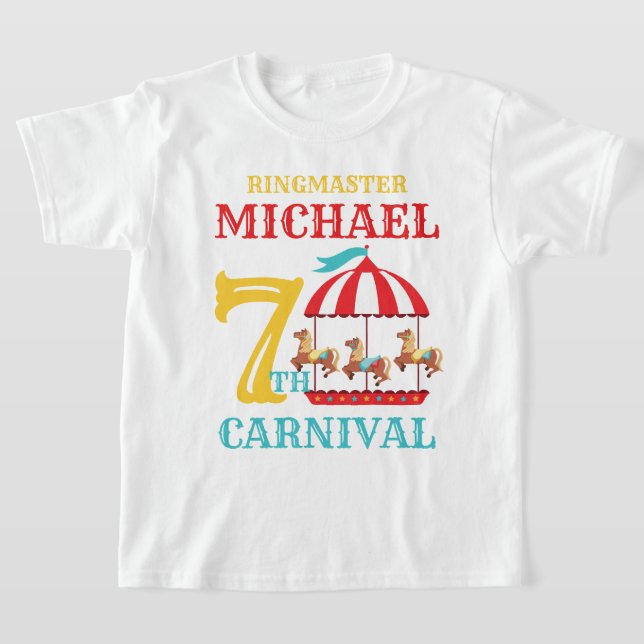 Karousel Circus Karneval Geburtstag Shirt (Ablage )