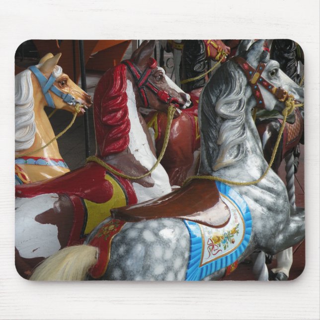 Karousel Pferdewächter Mousepad (Vorne)
