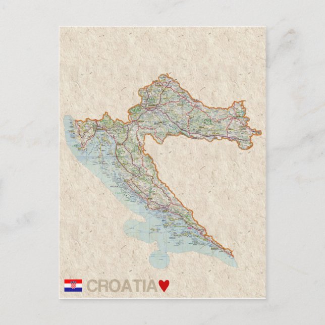 KARP POSTCARDS, Kroatien Postkarte (Vorderseite)