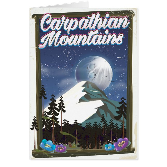 Karpaten-Gebirge Reiseplakat (Vorne)