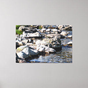 Karpaten-Gebirgsfluss – Naturdruck Rumänien Leinwanddruck