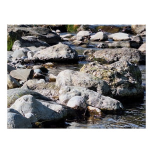 Karpaten-Gebirgsfluss – Naturdruck Rumänien Poster