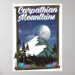 Karpaten Reiseplakat Poster