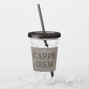 Karpe Diem Stone Grau Acryltumbler Acryltrinkbecher