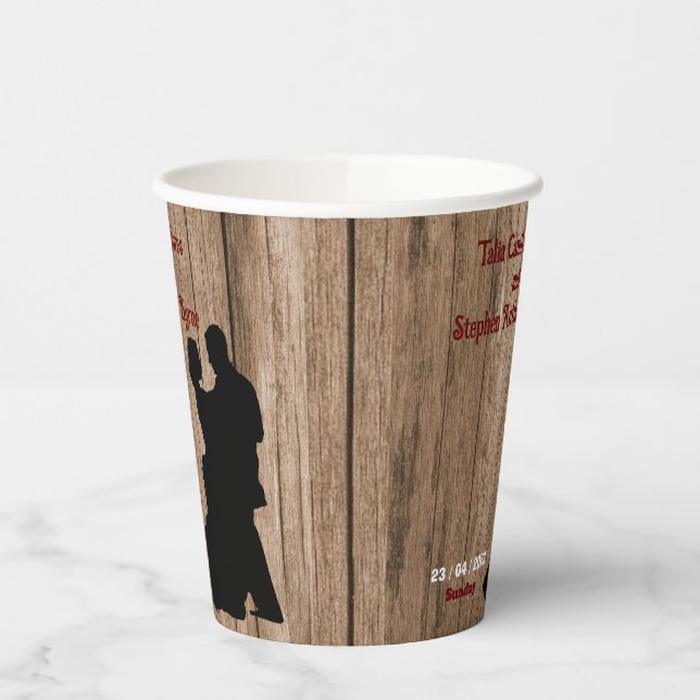 Karpenter-Hochzeit Pappbecher (Links)