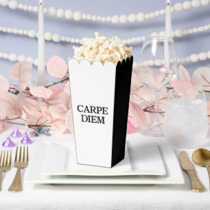 Karpfen Diem schwarz-weiße Popcornboxen Geschenkschachtel