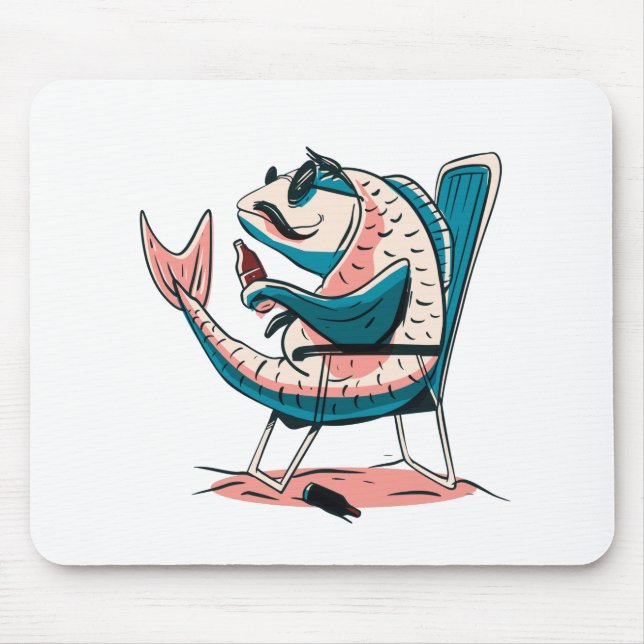 Karpfen Großvater Mousepad (Vorne)