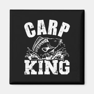 Karpfen König Angeln Magnet