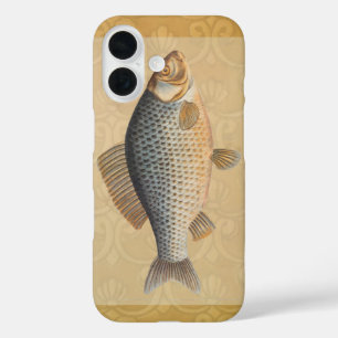 Karpfenfisch Fischmalerei Süßwasserzeichnung iPhone 16 Hülle