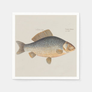 Karpfenfisch Fischmalerei Süßwasserzeichnung Serviette