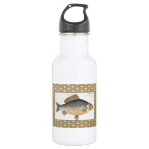 Karpfenfisch Fischmalerei Süßwasserzeichnung Trinkflasche