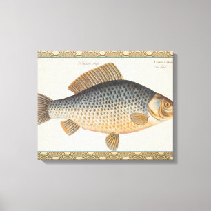 Karpfenfisch Malerei Süßwasser Zeichnung Leinwanddruck