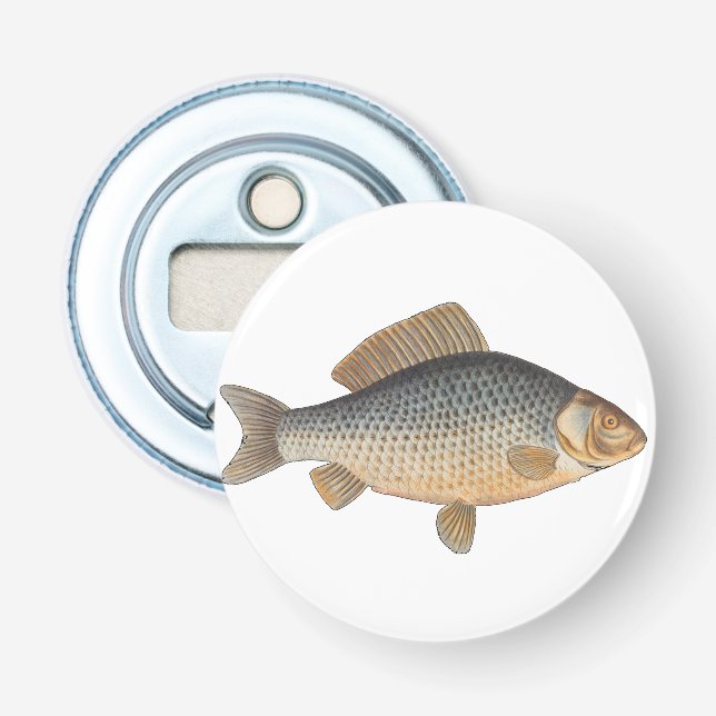 Karpfenfisch, Süßwasser anstrichen Flaschenöffner (Vorderseite)