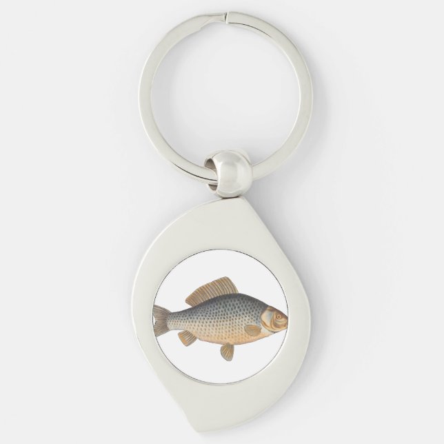 Karpfenfisch, Süßwasser anstrichen Schlüsselanhänger (Vorderseite)