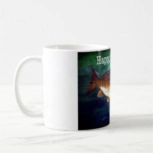 Karpfenfischen Frohe Weihnachten Kaffeetasse