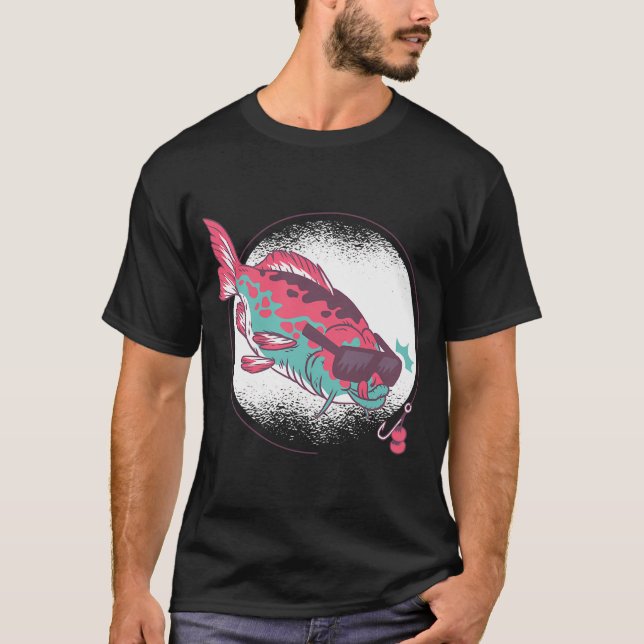 Karpfenfischer Angler T-Shirt (Vorderseite)