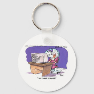 Karpfentunnelsyndrom Funny Cartoon Geschenke & T-S Schlüsselanhänger