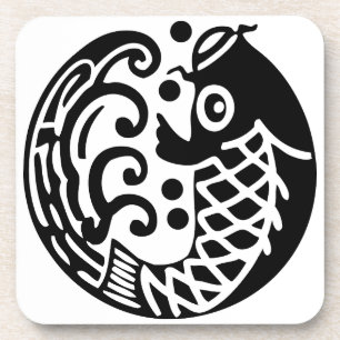 Karpfenwelle Getränkeuntersetzer