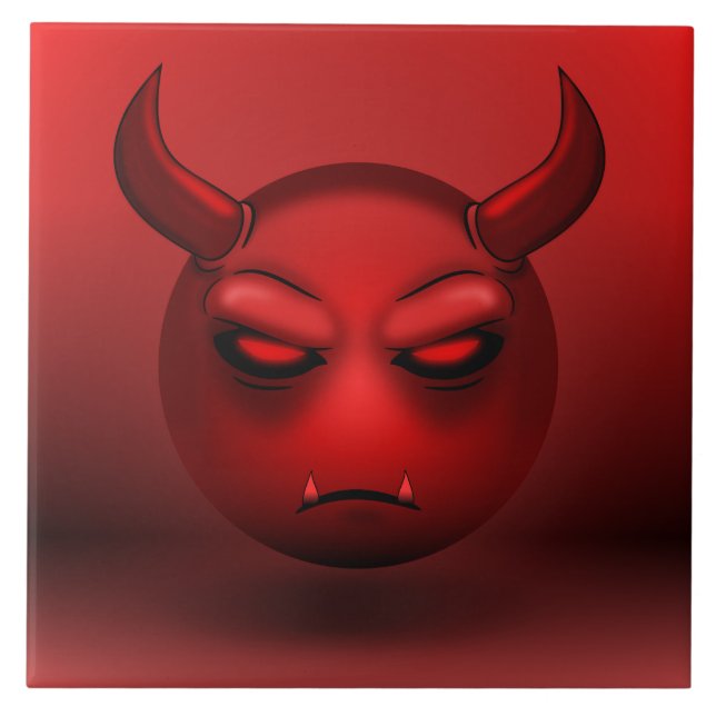 Karreau Devilmoji Fliese (Vorderseite)
