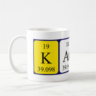 Karren nom de table périodique mug