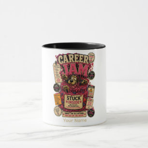 Karriere-Jam personalisiertes lustiges Büro-T-Shir Tasse