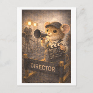Karriere-Maus als Filmregisseur Postkarte