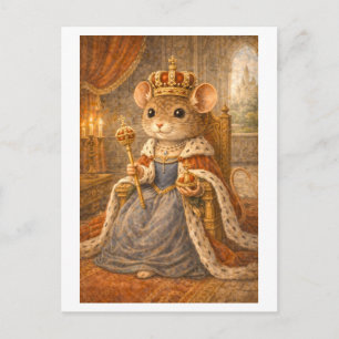 Karriere-Maus als Königin Postkarte