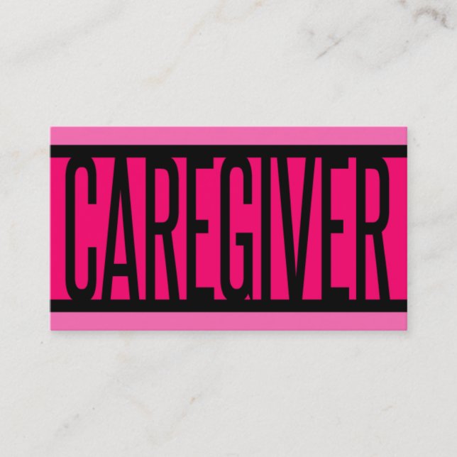 Karriere rosa gestreifte Visitenkarte (Vorderseite)