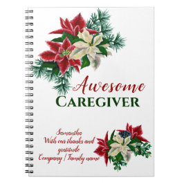 Karriere Vielen Dank Dankbarkeit Floral Poinsettia Notizblock