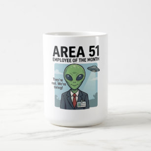 Karriereziele: Area 51 "Mitarbeiter des Monats" Kaffeetasse