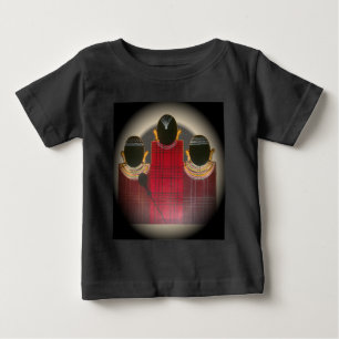 Karriertes Portrait der Masai-Familie Baby T-shirt