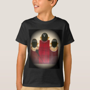 Karriertes Portrait der Masai-Familie T-Shirt