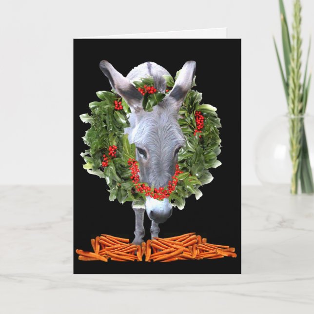 KARROTEN FÜR KRISTMAS FEIERTAGSKARTE (Vorderseite)
