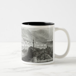 Kars, graviert von J. Godfrey, c.1860 Zweifarbige Tasse