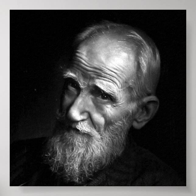 Karsh Foto von George Bernard Shaw (1943) Poster (Vorne)
