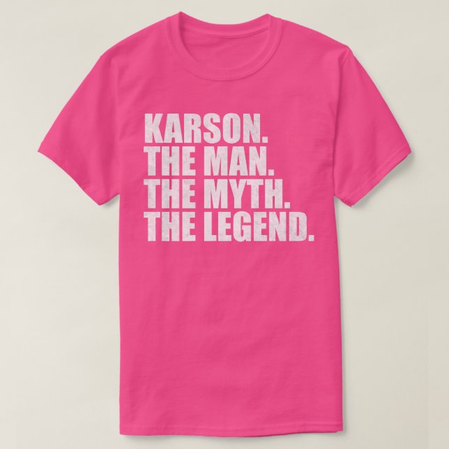 KarsonKarson Name Karson Vorname T-Shirt (Design vorne)