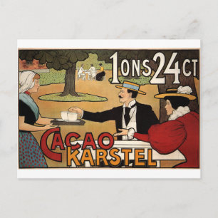 Karstel Cocoa 1897 von Johann Georg van Caspel Postkarte