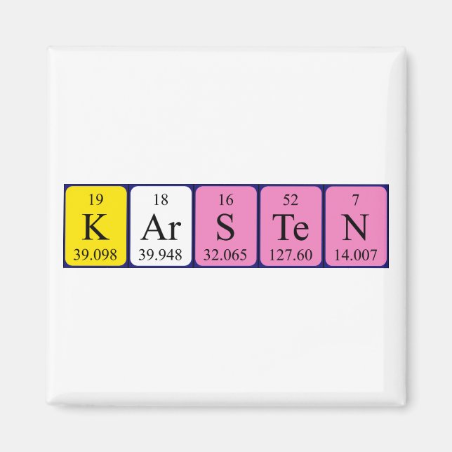 Karsten-Periodenmagnet Magnet (Vorne)