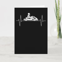 Kart Go-Kart Kart Racing Heartbeat Line Geschenk
