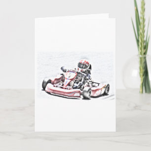 Kart Racer Shaded Sketch Karte